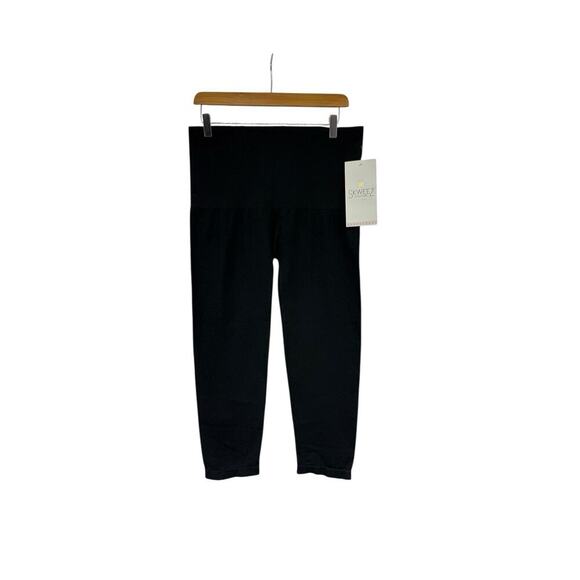 Skweez Couture Black Pull On Cropped Leggings Shapewear Womens 2XL New - Picture 1 of 7